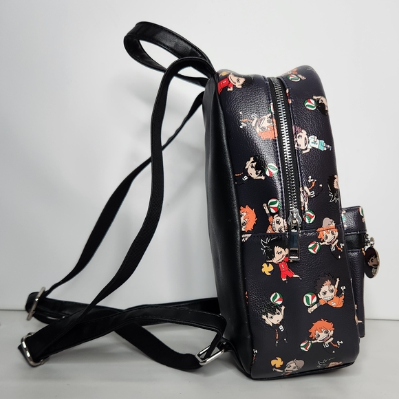 Haikyu!! Chibi Characters Anime Mini Backpack Bag Haikyu Crunchyroll Black main image 11